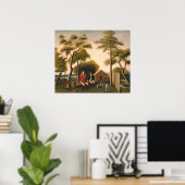 Britse officier - GW Mark Fine Art Poster (Thuiskantoor)