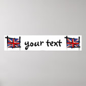 Britse penseelbanner poster (Voorkant)