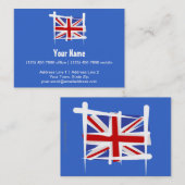 Britse penseelvlag visitekaartje (Voorkant / Achterkant)