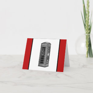 Britse Phone Booth Illustration UK Travel Kaart