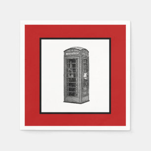  Britse Phone Booth Illustration UK Travel Servet