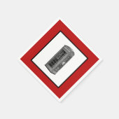  Britse Phone Booth Illustration UK Travel Servet (Hoek)