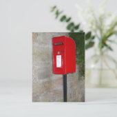 Britse postbus briefkaart (Staand voorkant)
