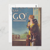 Britse Poster say_Propaganda Briefkaart (Voorkant / Achterkant)