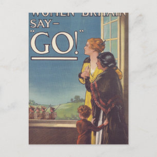 Britse Poster say_Propaganda Briefkaart