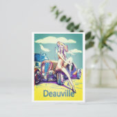 britse race moto vliegtuig deauville 1900 briefkaart (Staand voorkant)