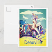 britse race moto vliegtuig deauville 1900 briefkaart (Voorkant / Achterkant)