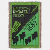 Britse rivier Thames Regatta Picnic Deken (Voorkant Verticaal)