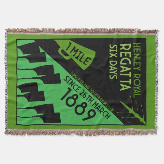 Britse rivier Thames Regatta Picnic Deken (Voorkant)