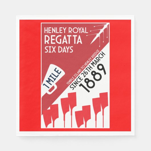 Britse rivier Thames Regatta Servet (Voorkant)