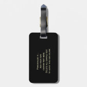  Britse rode honebox Bagagelabel (Achterkant verticaal)