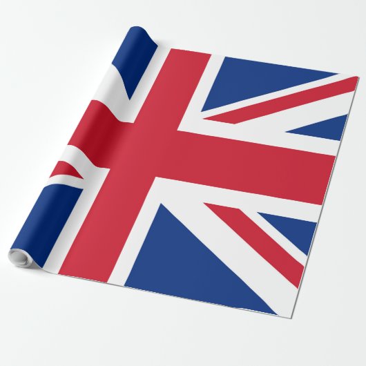 Britse Royal Union Jack Flag Cadeaupapier (Uitgerold)