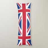 Britse Royal Union Jack Flag Lichaamskussen (Achterkant (Verticaal))