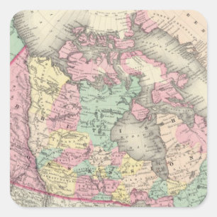 Britse, Russische en Deense bezit Vierkante Sticker