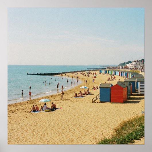 Britse Seaside Serenity Poster (Voorkant)