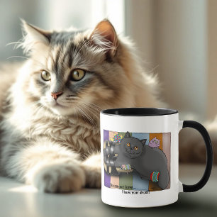 Britse Shorthair Cat Sandalen Grappig Schattige Mok