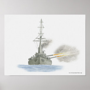 Britse slagcruiser poster