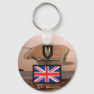 britse speciale luchtdienst sas badge beret Sleute Sleutelhanger