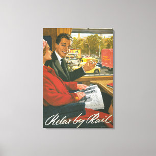 Britse Spoorwegen overhalen door Poster Canvas Afdruk