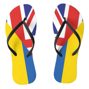 Britse steun voor de Oekraïne Sherpa Blanket Teenslippers