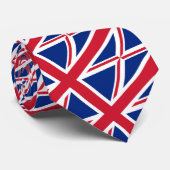 Britse Stropdassen, mode Britse vlag Stropdas (Opgerold)