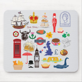 Britse symbolen muismat
