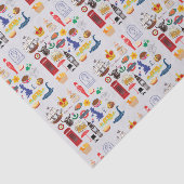 Britse symbolen tissuepapier (Detail)