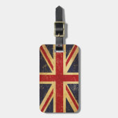 Britse Union Jack Flag  Bagagelabel (Voorkant verticaal)