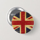 Britse Union Jack Flag Button (Voorkant /achterkant)