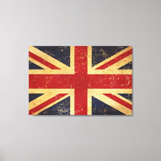 Britse Union Jack Flag  Canvas Afdruk (Voorkant)