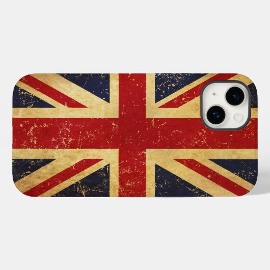 Britse Union Jack Flag Case-Mate iPhone Case (Achterkant (horizontaal))