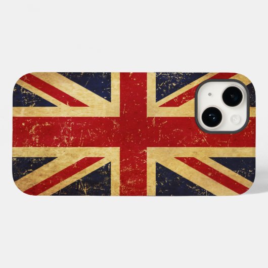 Britse Union Jack Flag Case-Mate iPhone Case (Achterkant (horizontaal))