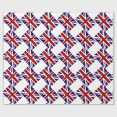 Britse Union Jack Flag Diagonal Cadeaupapier (Vlak)