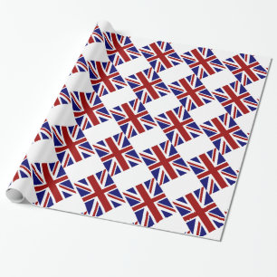 Britse Union Jack Flag Diagonal Cadeaupapier