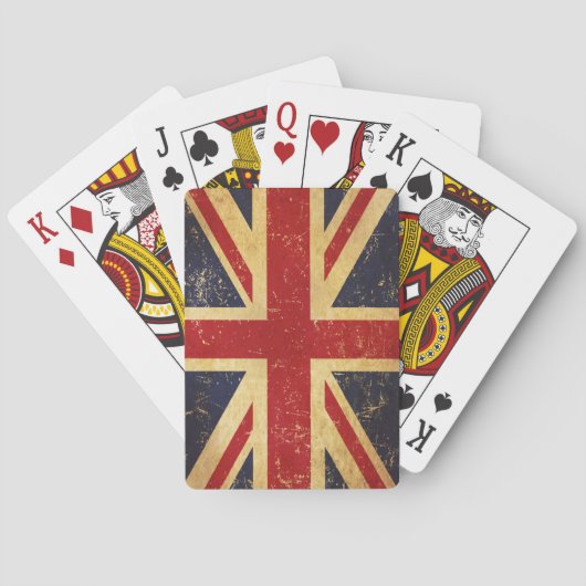 Britse Union Jack Flag  Pokerkaarten (Achterkant)