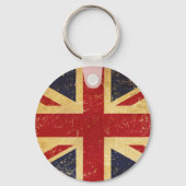 Britse Union Jack Flag  Sleutelhanger (Achterkant)