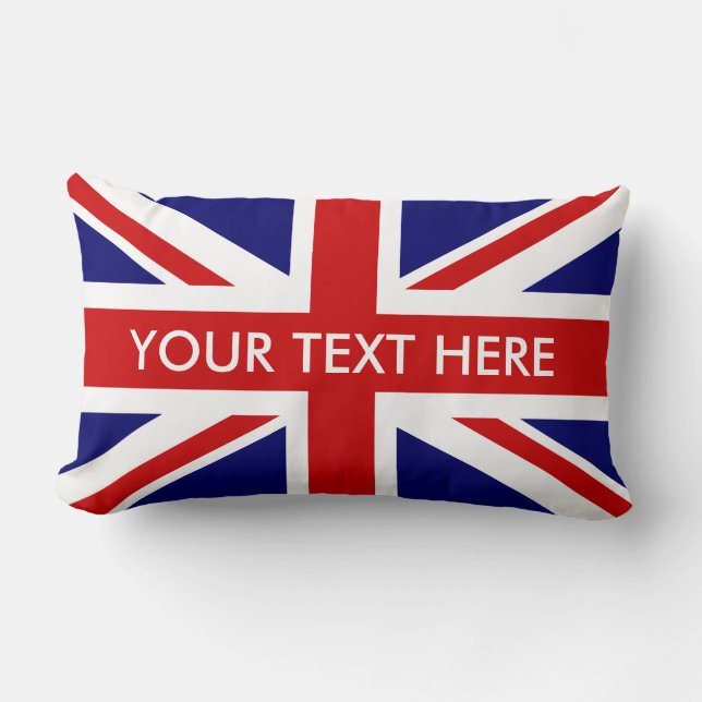 Britse Union Jack lumbar gooit kussens (Voorkant)