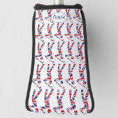 Britse Union Jack-monogram Golfheadcover (Draai 90)
