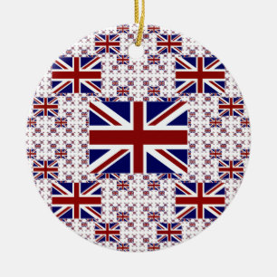 Britse Union Jack vlag in lagen Keramisch Ornament
