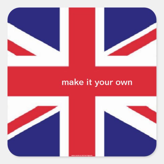 Britse Union Jack vlag sticker (Voorkant)