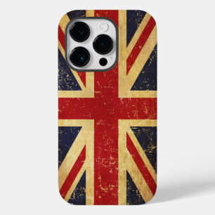 Britse Union Jack Vlag Vintage Case-Mate iPhone 14 Pro Hoesje