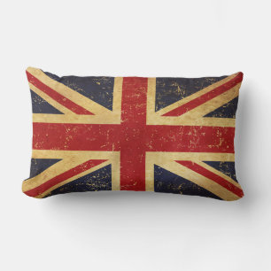 Britse Union Jack Vlag Vintage Grunge Kussen