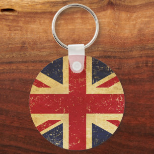 Britse Union Jack Vlag Vintage Sleutelhanger