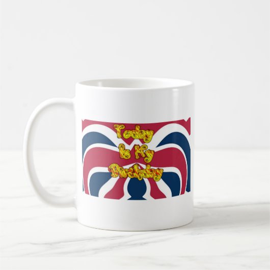 Britse verjaardagscadeaus Art Print Koffiemok (Links)