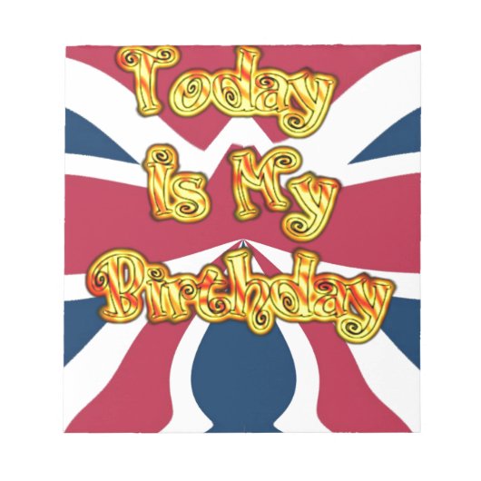 Britse verjaardagscadeaus Art Print Notitieblok (Voorkant)