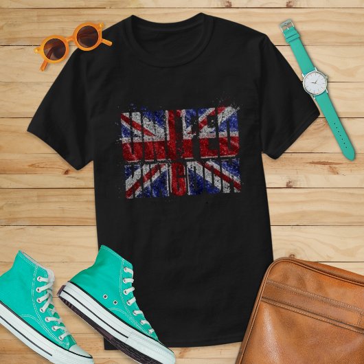 Britse Vintage Union Jack T-shirt