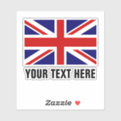 Britse vlag aangepaste vinylstickers sticker (Vel)