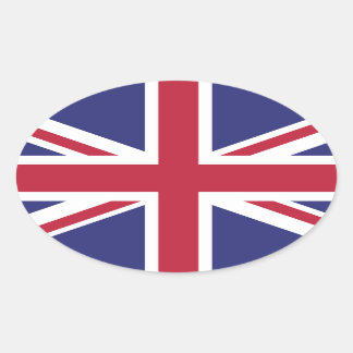 Britse vlag Brexit ovaal in de vorm van x20 sticke Ovale Sticker