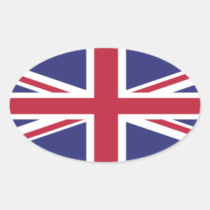 Britse vlag Brexit ovale stickers x20