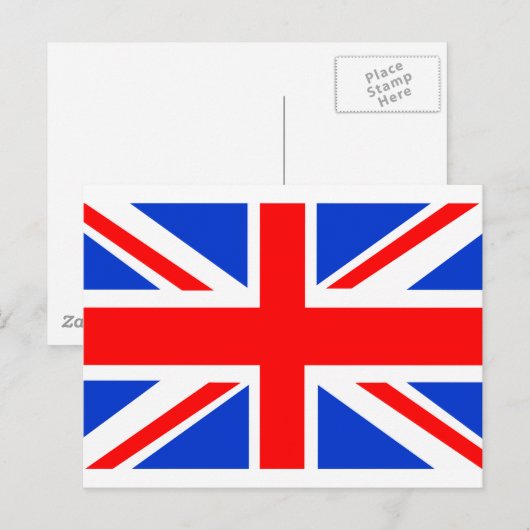 Britse vlag briefkaart (Voorkant / Achterkant)